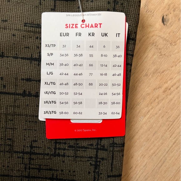 SPANX Womens Leggings S Green Black Look at Me Now Seamless Ankle High Waist - Picture 6 of 8